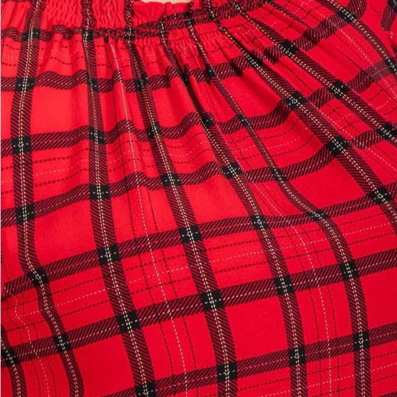 Sugarlips Red and Black Plaid Top, Stretch Plus Size Tops Sizes 1X 2X 3X. - Picture 13 of 13